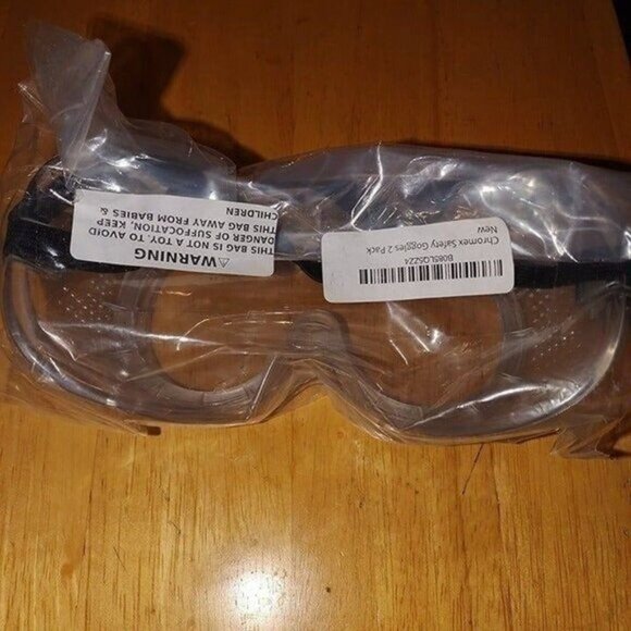 CHROMEX SAFETY GOOGLES 2-PACK-NEW - Picture 2 of 3